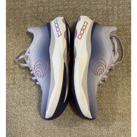 Topo Aura Womens Size 9 Purple Running Walking Shoes Max Cushioned Wide Toe Box - Picture 5 of 16